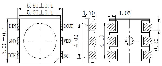 sk6813封装尺寸